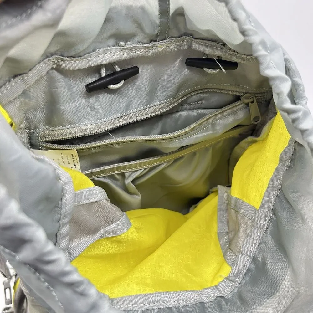 Hiking Backpack W/Rain Cove 32L Yellow Gray Outdoor Camping Trail   Wudz Togo 32